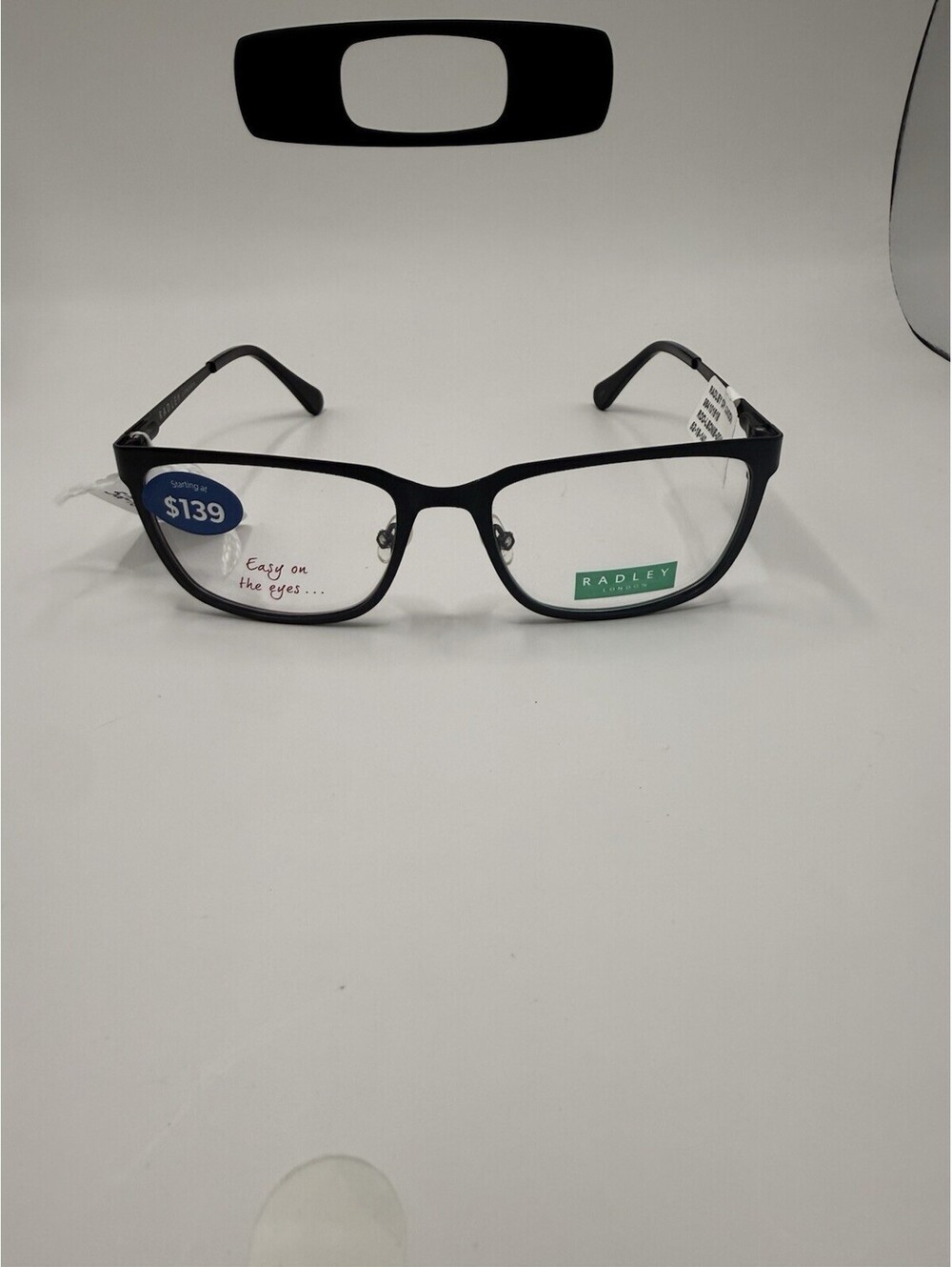 Radley London Women’s Eyeglasses Matte Black Flower RDO-Leone-004 52-18-140